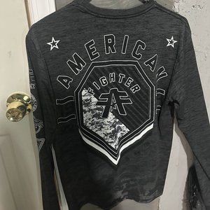 Large American Fighter Long Sleeve Shirt